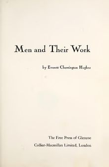 Men and Their Work