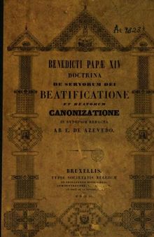 Doctrina de servorum Dei beatificatione et beatorum canonizatione