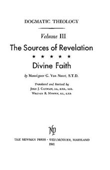 The Sources of Revelation, Divine Faith