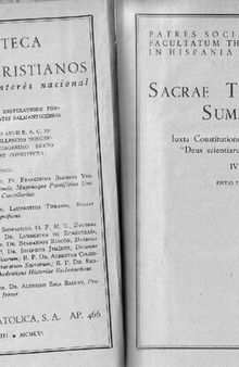 Sacræ Theologiæ Summa (vol. 4): De sacramentis. De novissimis