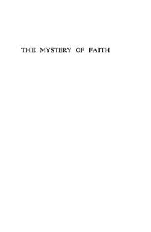 The Mystery of Faith (vols. 1 & 2)