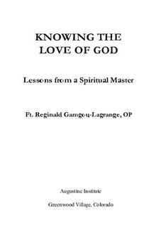 Knowing the Love of God: Lessons From a Spiritual Master