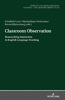 Classroom Observation (Fremdsprachendidaktik inhalts- und lernerorientiert / Foreign Language Pedagogy – content- and learner-oriented)