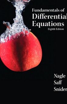 Fundamentals of Differential Equations, 8th Edition