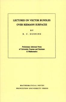 Lectures on vector bundles over Riemann surfaces