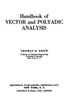 Handbook of vector and polyadic analysis