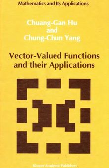 Vector-Valued Functions and their Applications (Mathematics and its Applications)