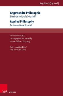 Angewandte Philosophie: Eine internationale Zeitschrift / Applied Philosophy: An International Journal