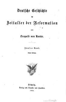 Deutsche Geschichte im Zeitalter der Reformation