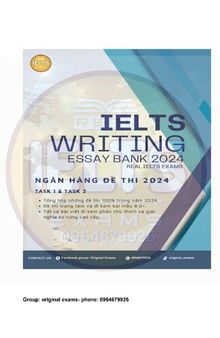 IELTS Writing Essay Bank 2024