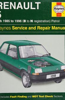 Haynes Renault 5 1985 to 1996 Service and repair Manual
