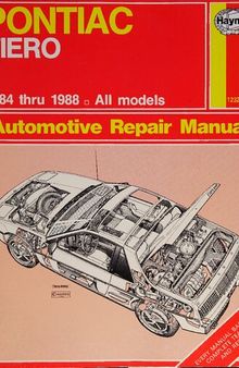 Haynes Pontiac Fiero 1984 thru 1988 Automotive Repair Manual