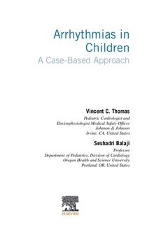 Arrhythmias in Children: A Case-Based Approach