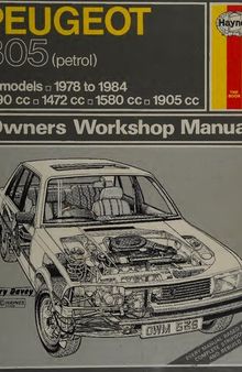 Haynes Peugeot 305 1978 to 1984 Owners Workshop Manual