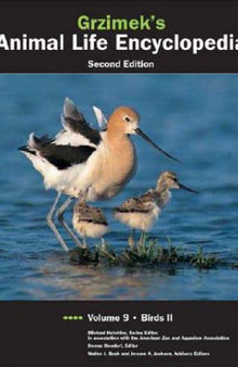 Grzimek Animal Life Encyclopedia Volume 9 Birds II
