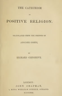 The Catechism of Positive Religion