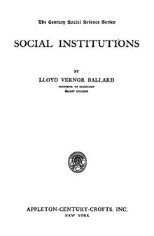 ٍSocial Institutions