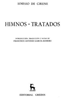 Sinesio de Cirene: Himnos. Tratados