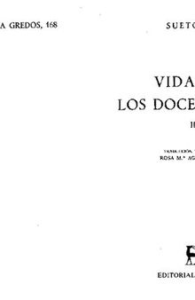 Suetonio: Vidas de los doce Césares. Vol. II