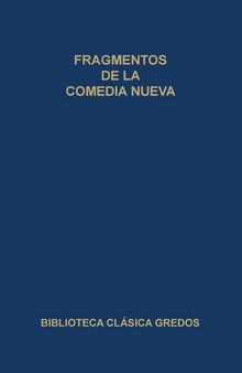 Fragmentos de la comedia nueva