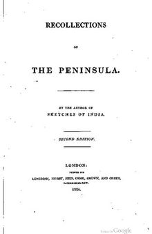 Recollections of the Peninsula