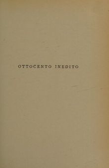 Ottocento inedito: Coffa, Amari, Onufrio, Rapisardi, Dossi, Verga, Capuana, De Roberto, D'Annunzio