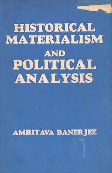 Historical Materialism and Political Analysis