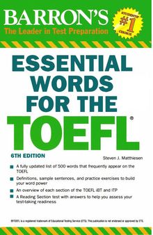 Essential Words for the TOEFL