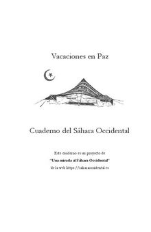 Vacaciones en Paz. Cuaderno del Sáhara Occidental