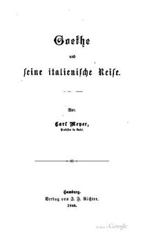 Goethe und seine italienische Reise