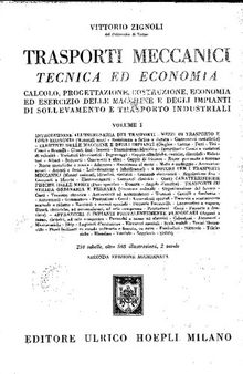 Trasporti Meccanici Tecnica ed Economia