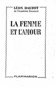 La Femme et l'Amour