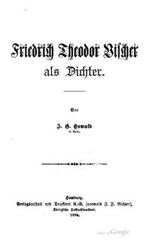 Friedrich Theodor Vischer als Dichter