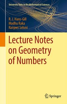 Lecture Notes on Geometry of Numbers