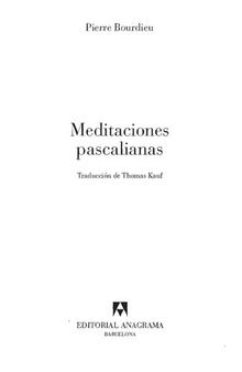 Meditaciones pascalianas