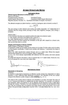 Inorganic, Organic, Physical Chemistry Lecture Notes