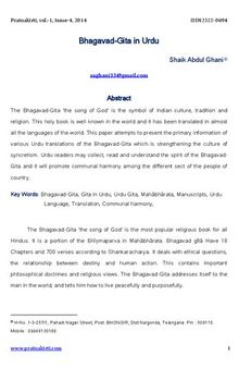 Bhagvad Gita in Urdu