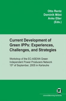 Current developments of green IPPs: experiences, challenges, and strategies