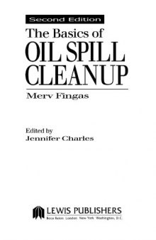 Basics of oil spill cleanup