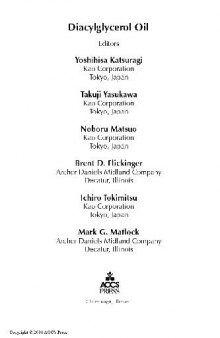 Diacylglycerol Oil