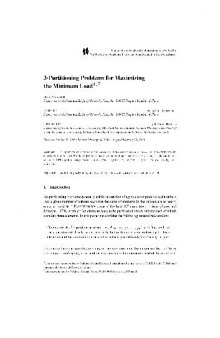 3-Partitioning Problems for Maximizing the Minimum Load