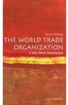 World Trade Organization. A Very Short Introduction
