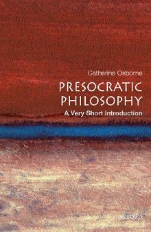 Catherine Osborne Presocratic Philosophy. A Very Short Introduction