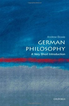 German Philosophy A Very Short Introduction 