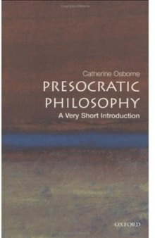 Presocratic Philosophy: A Very Short Introduction 
