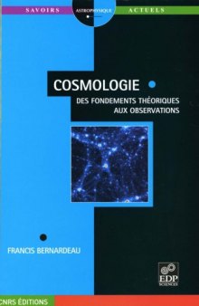 Cosmologie : des fondements théoriques aux observations