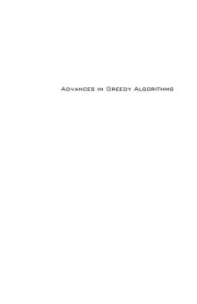 Advances in Greedy Algorithms