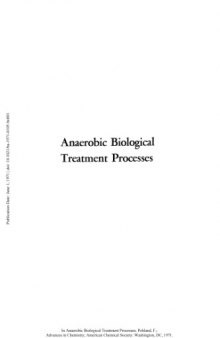 Anaerobic Biological Treatment Processes