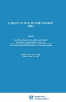Climatic Change at High Elevation Sites