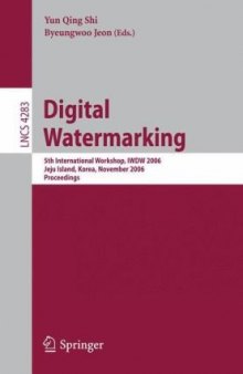 Digital Watermarking: 5th International Workshop, IWDW 2006, Jeju Island, Korea, November 8-10, 2006. Proceedings